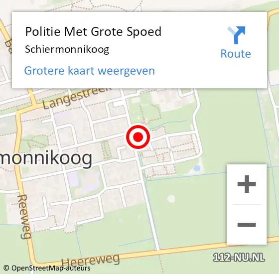 Locatie op kaart van de 112 melding: Politie Met Grote Spoed Naar Schiermonnikoog op 14 augustus 2023 18:52