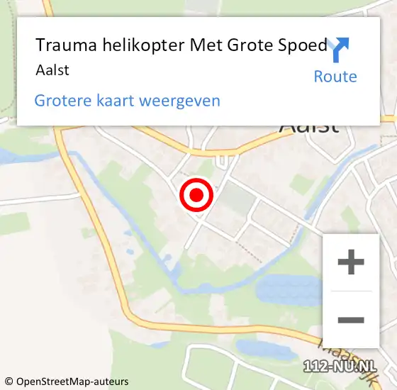 Locatie op kaart van de 112 melding: Trauma helikopter Met Grote Spoed Naar Aalst op 27 augustus 2023 09:11