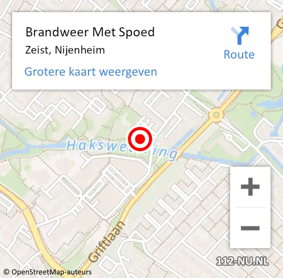 Locatie op kaart van de 112 melding: Brandweer Met Spoed Naar Zeist, Nijenheim op 29 augustus 2023 15:50