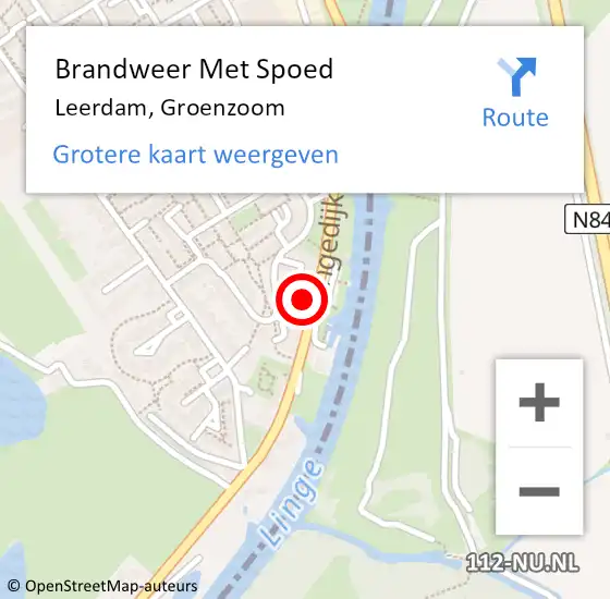 Locatie op kaart van de 112 melding: Brandweer Met Spoed Naar Leerdam, Groenzoom op 1 september 2023 15:22