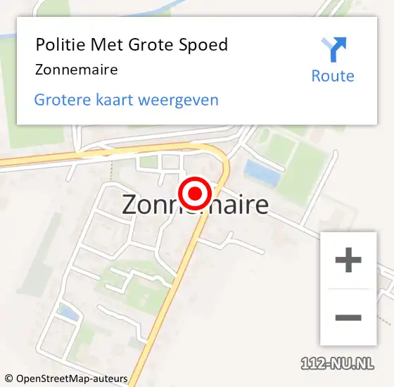 Locatie op kaart van de 112 melding: Politie Met Grote Spoed Naar Zonnemaire op 8 september 2023 22:39