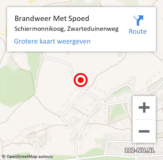 Locatie op kaart van de 112 melding: Brandweer Met Spoed Naar Schiermonnikoog, Zwarteduinenweg op 21 september 2023 23:24