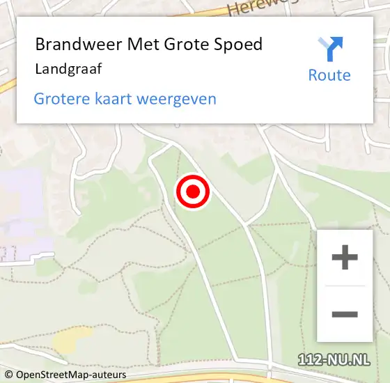 Locatie op kaart van de 112 melding: Brandweer Met Grote Spoed Naar Landgraaf op 23 september 2023 08:38