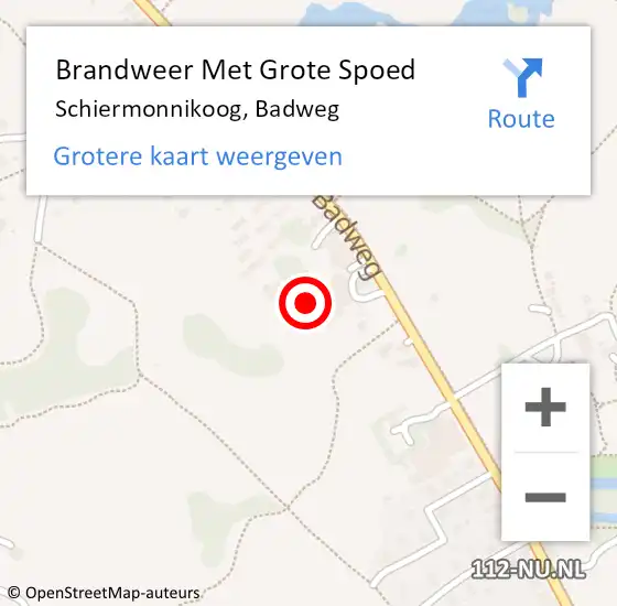 Locatie op kaart van de 112 melding: Brandweer Met Grote Spoed Naar Schiermonnikoog, Badweg op 28 september 2023 03:36