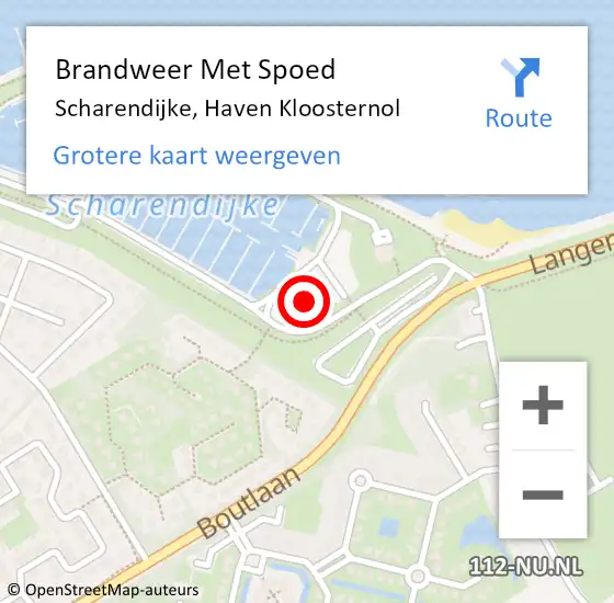 Locatie op kaart van de 112 melding: Brandweer Met Spoed Naar Scharendijke, Haven Kloosternol op 8 oktober 2023 05:52