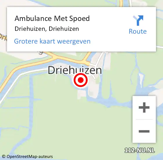 Locatie op kaart van de 112 melding: Ambulance Met Spoed Naar Driehuizen, Driehuizen op 23 oktober 2023 20:26