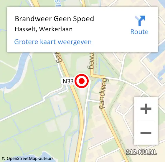 Locatie op kaart van de 112 melding: Brandweer Geen Spoed Naar Hasselt, Werkerlaan op 26 oktober 2023 12:06
