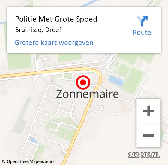 Locatie op kaart van de 112 melding: Politie Met Grote Spoed Naar Bruinisse, Dreef op 4 december 2023 08:27