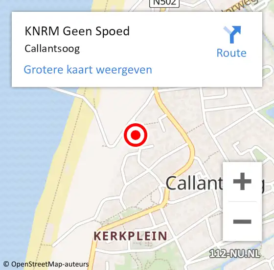 Locatie op kaart van de 112 melding: KNRM Geen Spoed Naar Callantsoog op 25 december 2023 13:28