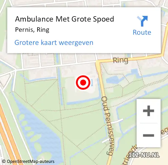 Locatie op kaart van de 112 melding: Ambulance Met Grote Spoed Naar Pernis, Ring op 29 december 2023 22:42