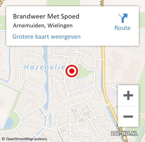 Locatie op kaart van de 112 melding: Brandweer Met Spoed Naar Arnemuiden, Wielingen op 30 december 2023 11:31