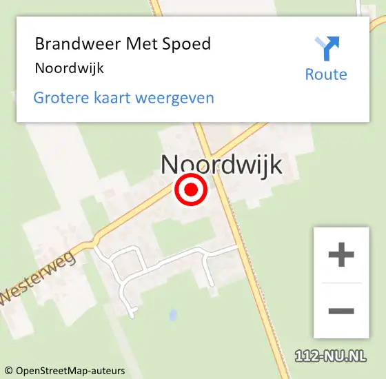 Locatie op kaart van de 112 melding: Brandweer Met Spoed Naar Noordwijk op 1 januari 2024 01:05