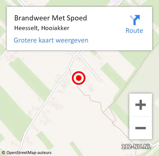 Locatie op kaart van de 112 melding: Brandweer Met Spoed Naar Heesselt, Hooiakker op 1 januari 2024 04:18