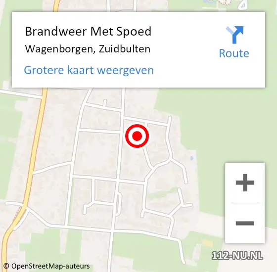 Locatie op kaart van de 112 melding: Brandweer Met Spoed Naar Wagenborgen, Zuidbulten op 1 januari 2024 05:10