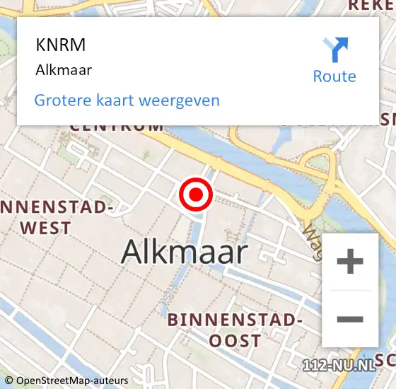 Locatie op kaart van de 112 melding: KNRM Alkmaar op 21 september 2014 17:49