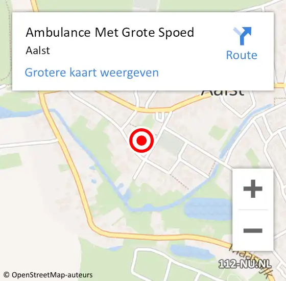 Locatie op kaart van de 112 melding: Ambulance Met Grote Spoed Naar Aalst op 20 januari 2024 00:09