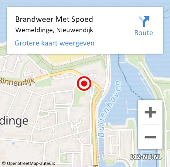 Locatie op kaart van de 112 melding: Brandweer Met Spoed Naar Wemeldinge, Nieuwendijk op 23 januari 2024 11:57