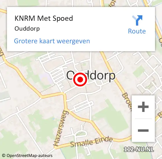 Locatie op kaart van de 112 melding: KNRM Met Spoed Naar Ouddorp op 27 januari 2024 01:10