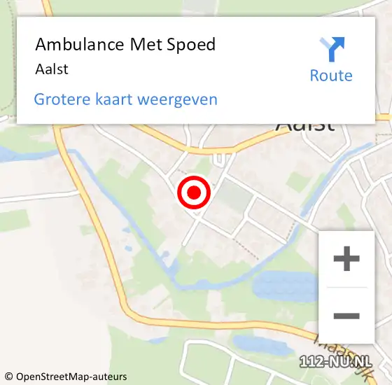 Locatie op kaart van de 112 melding: Ambulance Met Spoed Naar Aalst op 29 januari 2024 20:42