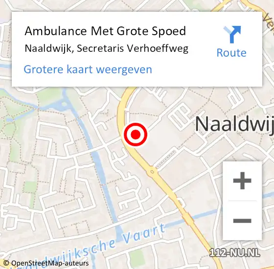Locatie op kaart van de 112 melding: Ambulance Met Grote Spoed Naar Naaldwijk, Secretaris Verhoeffweg op 30 januari 2024 04:52