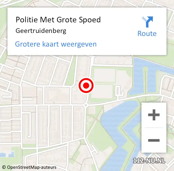 Locatie op kaart van de 112 melding: Politie Met Grote Spoed Naar Geertruidenberg op 30 januari 2024 16:20