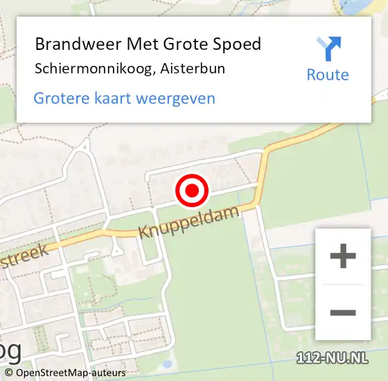 Locatie op kaart van de 112 melding: Brandweer Met Grote Spoed Naar Schiermonnikoog, Aisterbun op 30 januari 2024 20:03