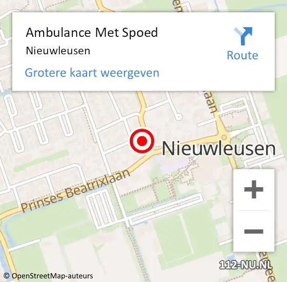 Locatie op kaart van de 112 melding: Ambulance Met Spoed Naar Nieuwleusen op 31 januari 2024 10:13