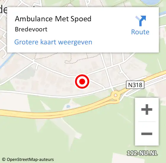 Locatie op kaart van de 112 melding: Ambulance Met Spoed Naar Bredevoort op 3 februari 2024 12:46