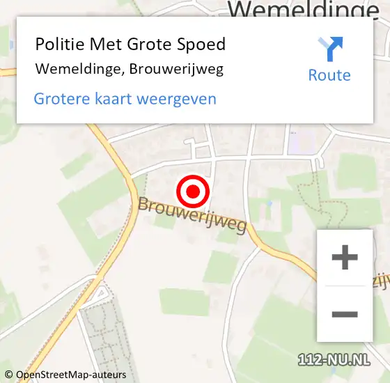 Locatie op kaart van de 112 melding: Politie Met Grote Spoed Naar Wemeldinge, Brouwerijweg op 4 februari 2024 19:05