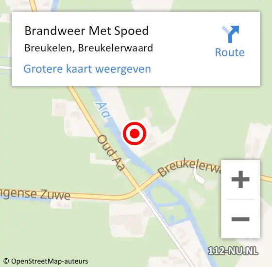 Locatie op kaart van de 112 melding: Brandweer Met Spoed Naar Breukelen, Breukelerwaard op 5 februari 2024 21:43