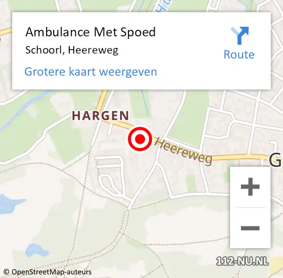 Locatie op kaart van de 112 melding: Ambulance Met Spoed Naar Schoorl, Heereweg op 7 februari 2024 12:23