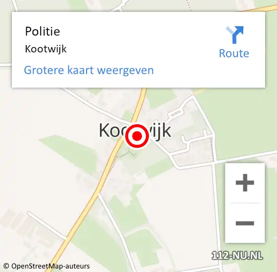 Locatie op kaart van de 112 melding: Politie Kootwijk op 8 februari 2024 11:24