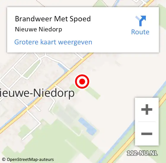 Locatie op kaart van de 112 melding: Brandweer Met Spoed Naar Nieuwe Niedorp op 20 februari 2024 13:05