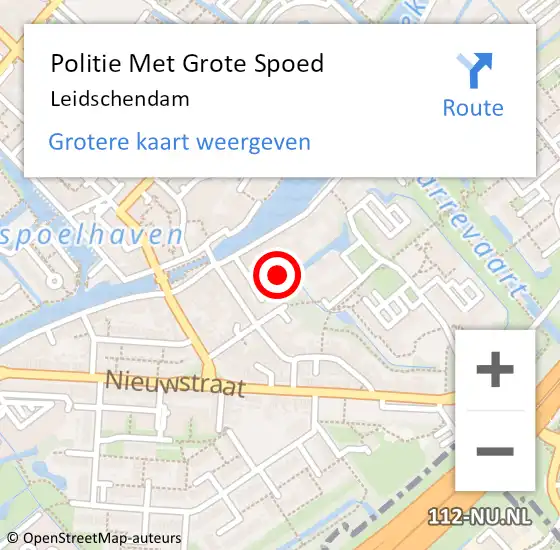 Locatie op kaart van de 112 melding: Politie Met Grote Spoed Naar Voorburg op 23 februari 2024 12:27