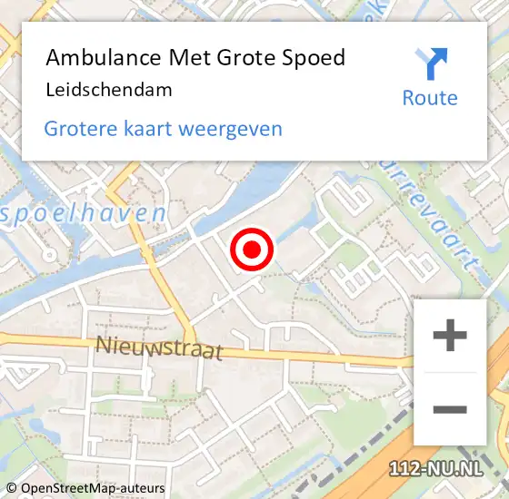 Locatie op kaart van de 112 melding: Ambulance Met Grote Spoed Naar Voorburg op 5 maart 2024 09:05