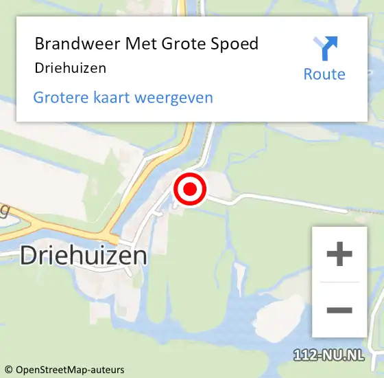 Locatie op kaart van de 112 melding: Brandweer Met Grote Spoed Naar Driehuizen op 28 september 2014 05:18