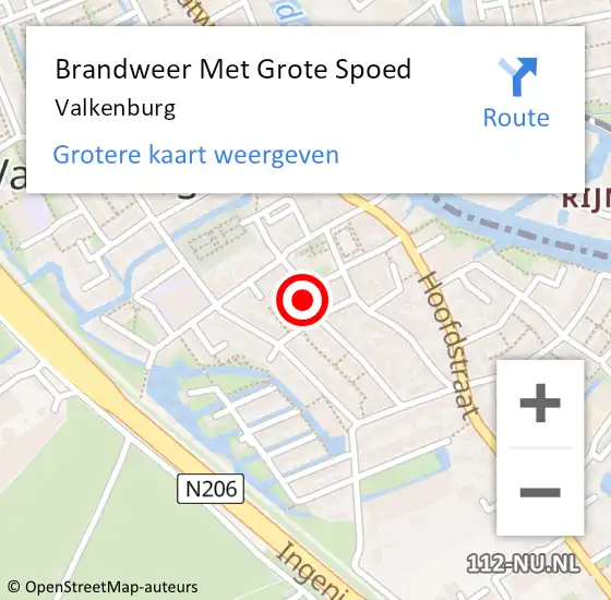 Locatie op kaart van de 112 melding: Brandweer Met Grote Spoed Naar Valkenburg op 6 maart 2024 13:47
