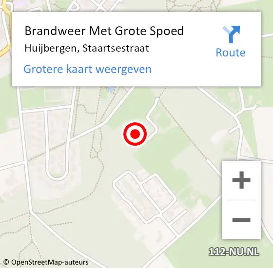 Locatie op kaart van de 112 melding: Brandweer Met Grote Spoed Naar Huijbergen, Staartsestraat op 10 maart 2024 06:24