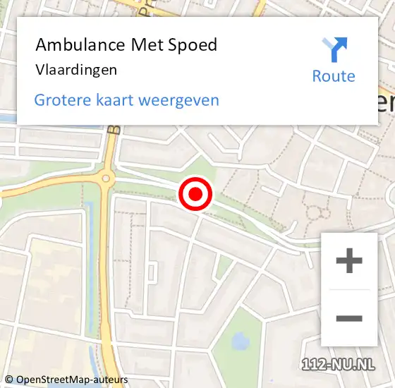 Locatie op kaart van de 112 melding: Ambulance Met Spoed Naar Vlaardingen op 11 maart 2024 20:55