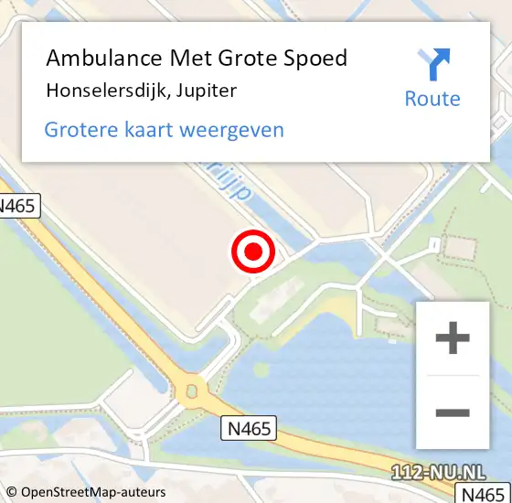 Locatie op kaart van de 112 melding: Ambulance Met Grote Spoed Naar Honselersdijk, Jupiter op 12 maart 2024 00:13