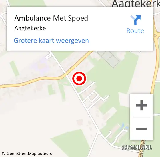Locatie op kaart van de 112 melding: Ambulance Met Spoed Naar Aagtekerke op 12 maart 2024 03:08