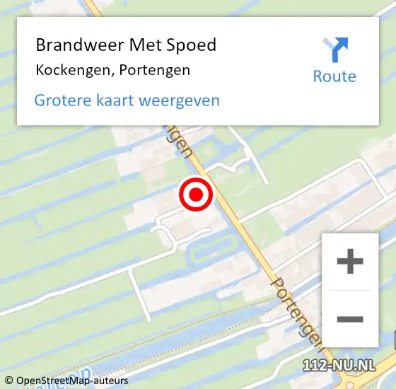 Locatie op kaart van de 112 melding: Brandweer Met Spoed Naar Kockengen, Portengen op 17 maart 2024 02:28