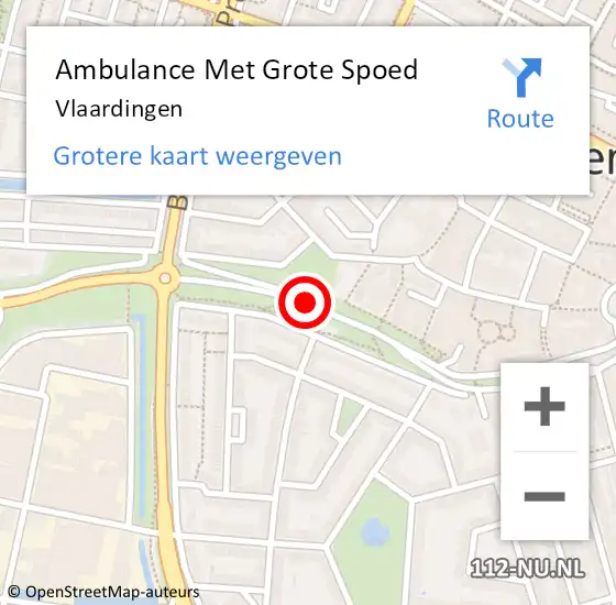 Locatie op kaart van de 112 melding: Ambulance Met Grote Spoed Naar Vlaardingen op 18 maart 2024 14:12