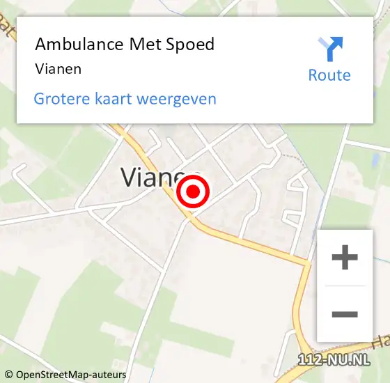 Locatie op kaart van de 112 melding: Ambulance Met Spoed Naar Vianen op 19 maart 2024 09:56