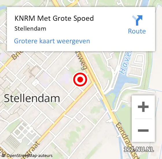 Locatie op kaart van de 112 melding: KNRM Met Grote Spoed Naar Stellendam op 19 maart 2024 12:45