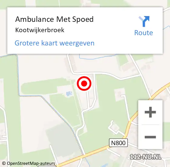 Locatie op kaart van de 112 melding: Ambulance Met Spoed Naar Kootwijkerbroek op 20 maart 2024 10:27