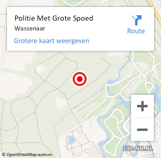 Locatie op kaart van de 112 melding: Politie Met Grote Spoed Naar Wassenaar op 20 maart 2024 11:57