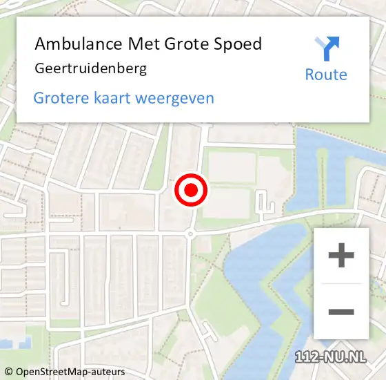 Locatie op kaart van de 112 melding: Ambulance Met Grote Spoed Naar Geertruidenberg op 20 maart 2024 12:30