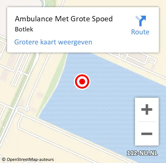 Locatie op kaart van de 112 melding: Ambulance Met Grote Spoed Naar Botlek op 20 maart 2024 18:26