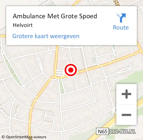 Locatie op kaart van de 112 melding: Ambulance Met Grote Spoed Naar Helvoirt op 21 maart 2024 08:14
